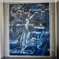 A05. Limited edition serigraph  "Night Rider" by Ting Shao Kuang. 77/275 Print: 37"h x 25"w 